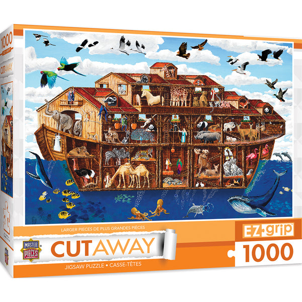 1000PC EZGRIP CUT-AWAYS NOAH'S ARK LARGE 1000 PIECE JIGSAW PUZZLE