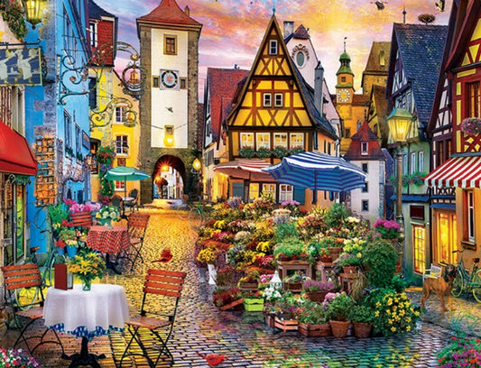 COLORSCAPES - BAVARIAN FLOWER MARKET 1000 PIECE PUZZLE