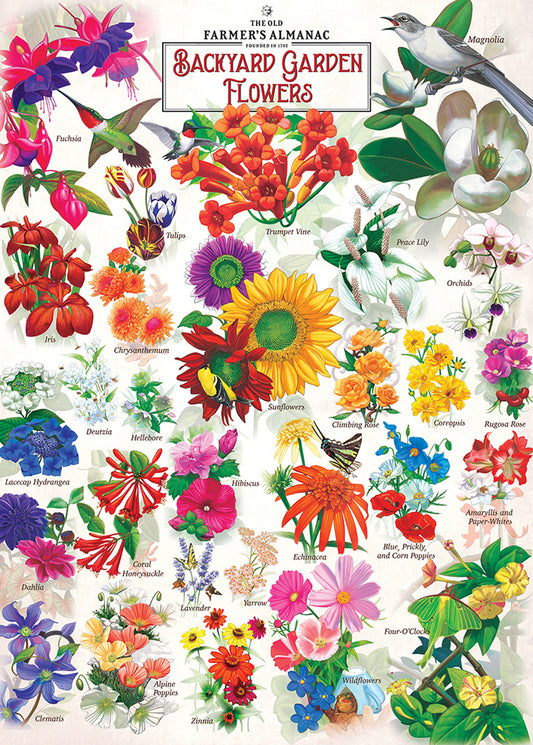 Farmers Almanac - Garden Florals 1000pc Puzzle