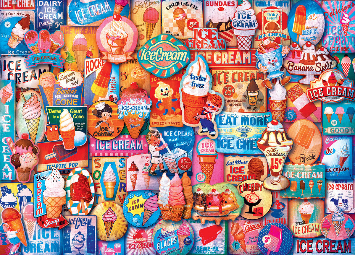 Flashbacks - Ice Cream Treats 1000pc Puzzle