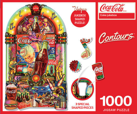 Coca Cola - Contours - Coke Jukebox 1000pc Shaped Puzzle