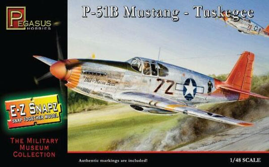 8404 1/48 E-Z Snapz P-51B Mustang Tuskegee