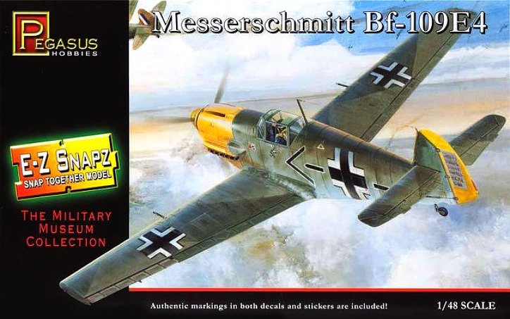 8412 1/48 E-Z Snapz Messerschmit Bf-109E4