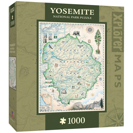 Xplorer Maps - Yosemite 1000pc Puzzle