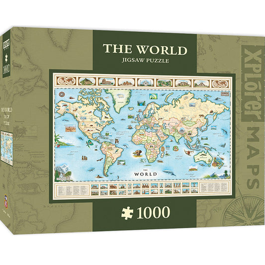 World Map 1000pc