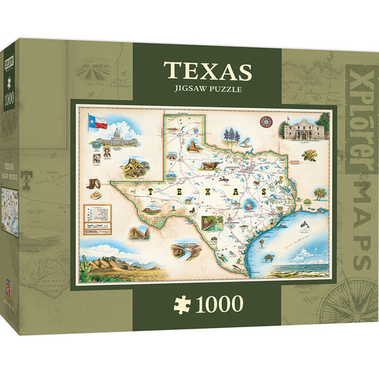 Xplorer Maps - Texas 1000pc Puzzle