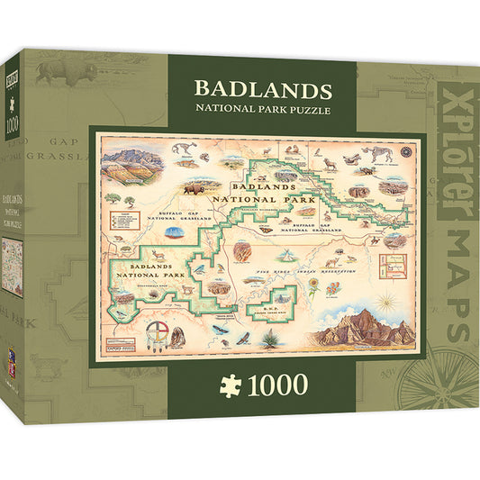 Xplorer Maps - Badlands 1000pc Puzzle