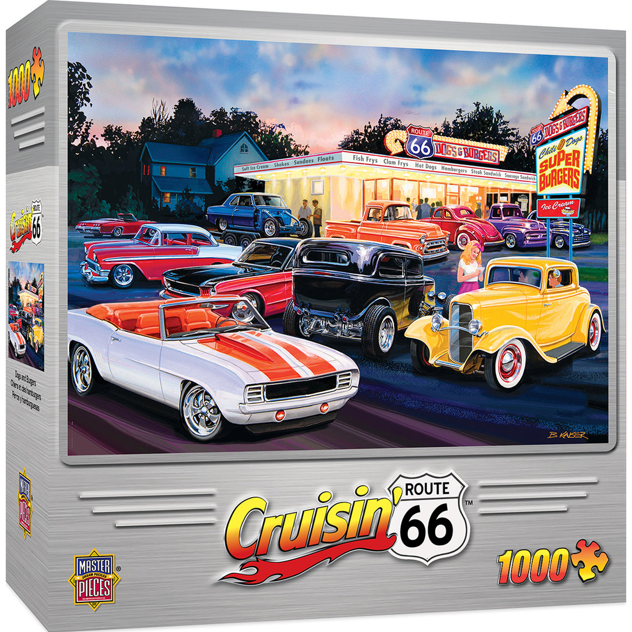 Cruisin? Rt66 - Dogs & Burgers 1000pc Puzzle