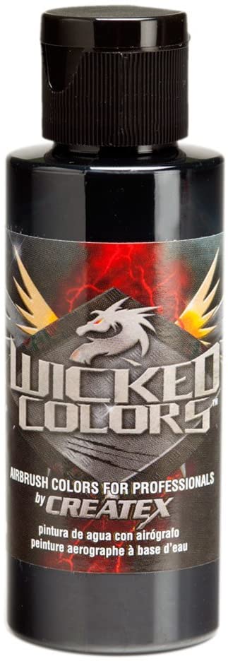 Wicked Black Createx 2 oz. Bottle Wicked Airbrush Color