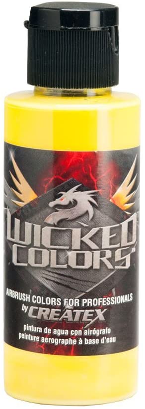 Wicked Yellow Createx 2 oz. Bottle Wicked Airbrush Color