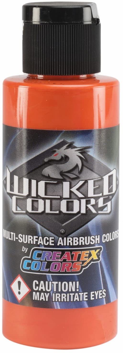 Wicked Orange Createx 2 oz. Bottle Wicked Airbrush Color