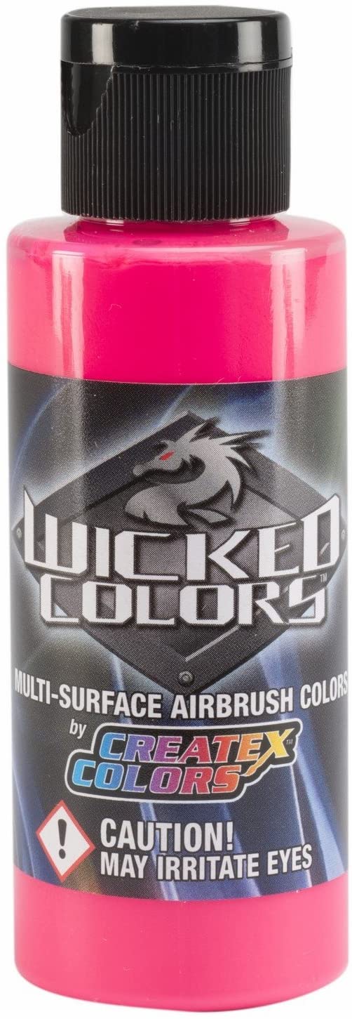 Wicked Fluorescent Pink Createx 2 oz. Bottle Wicked Airbrush Color