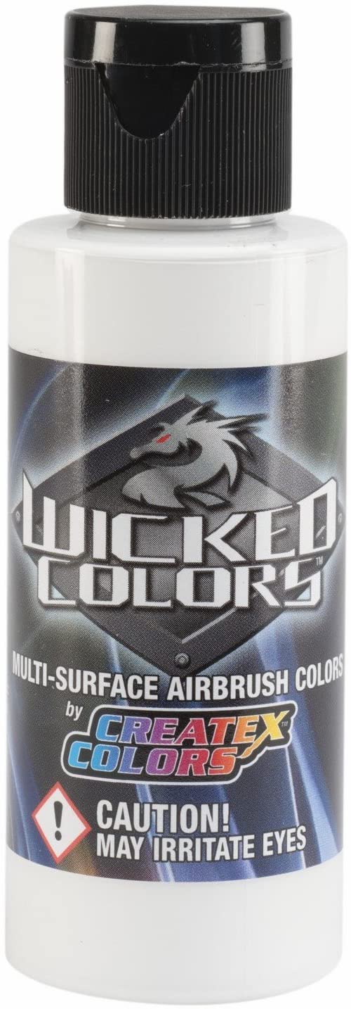 Wicked Opaque White Createx 2 oz. Bottle Wicked Airbrush Color