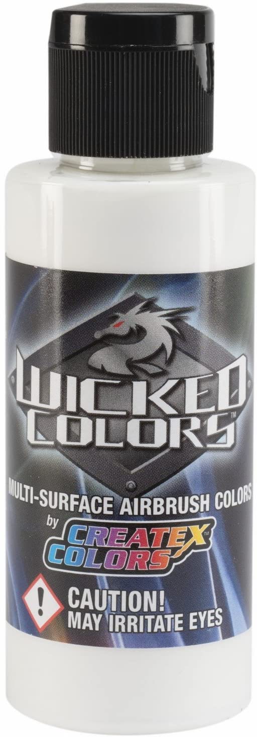 Wicked Detail Whilte Createx 2 oz. Bottle Wicked Airbrush Color