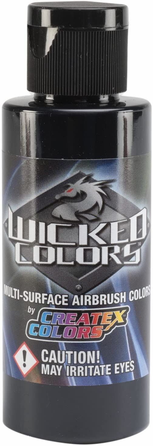 Wicked Detail Black Createx 2 oz. Bottle Wicked Airbrush Color