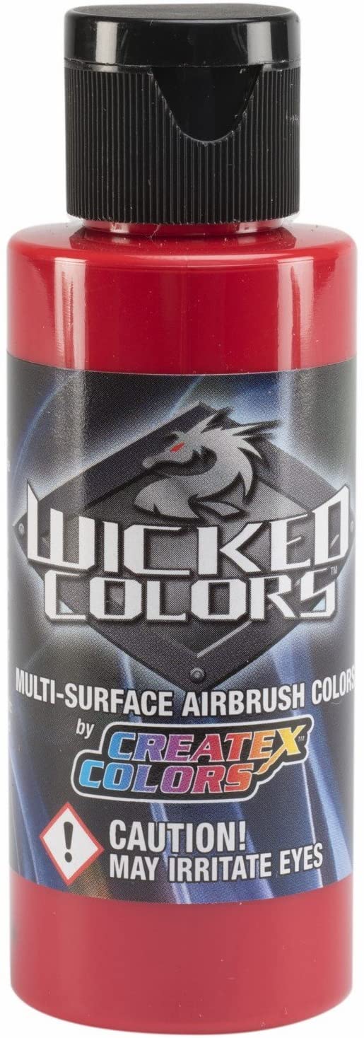 Wicked Detail Scarlet Createx 2 oz. Bottle Wicked Airbrush Color