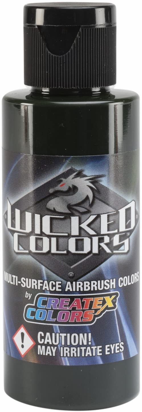 Wicked Detail Moss Green Createx 2 oz. Bottle Wicked Airbrush Color