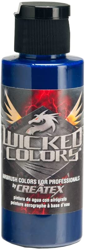 Wicked Detail Cobalt Blue Createx 2 oz. Bottle Wicked Airbrush Color