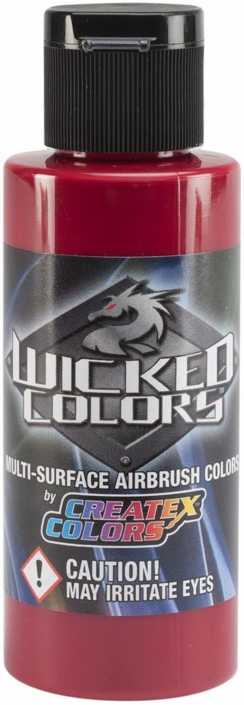 Wicked Detail Carmine Createx 2 oz. Bottle Wicked Airbrush Color