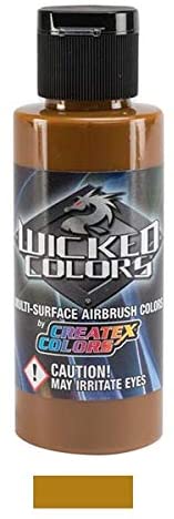 Wicked Detail  Yellow Ochre Createx 2 oz. Bottle Wicked Airbrush Color