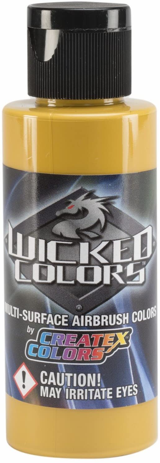 Wicked Detail Raw Sienna Createx 2 oz. Bottle Wicked Airbrush Color