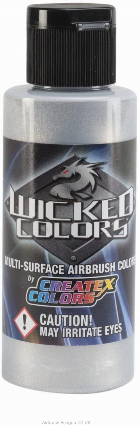 Wicked Aluminum  Createx 2 oz. Bottle Wicked Airbrush Color