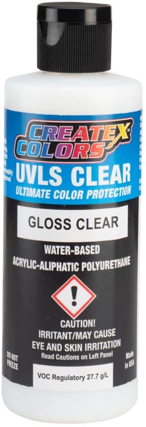 Wicked UVLS Gloss Clear Createx 4 oz. Bottle Wicked Airbrush Color