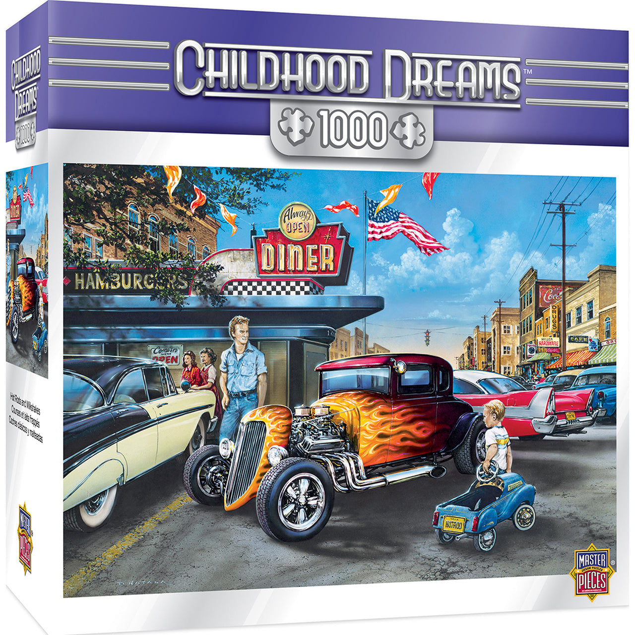 Childhood Dreams - Hot Rods and Milkshakes 1000pc Puzzle