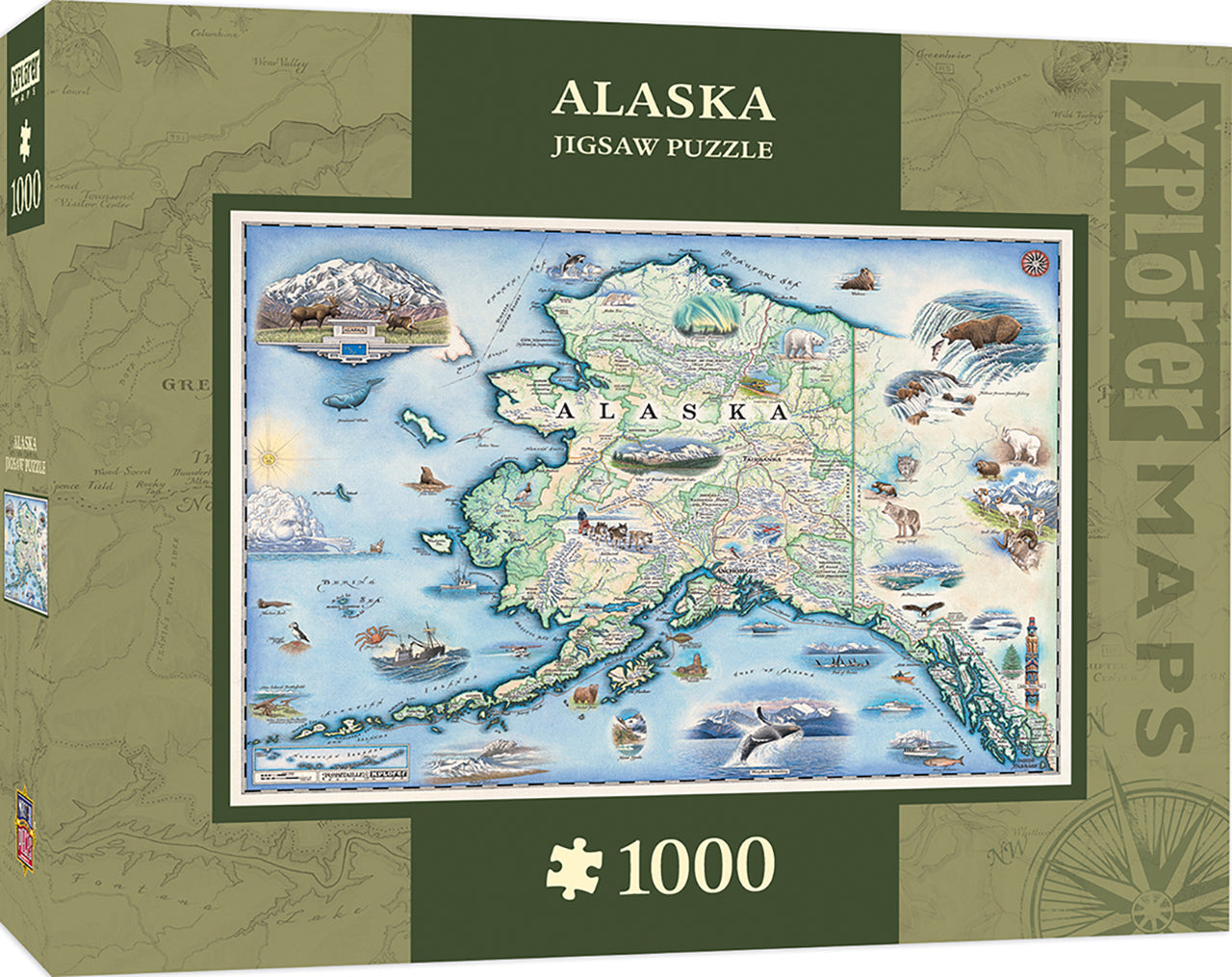 Xplorer Maps - Alaska 1000pc Puzzle