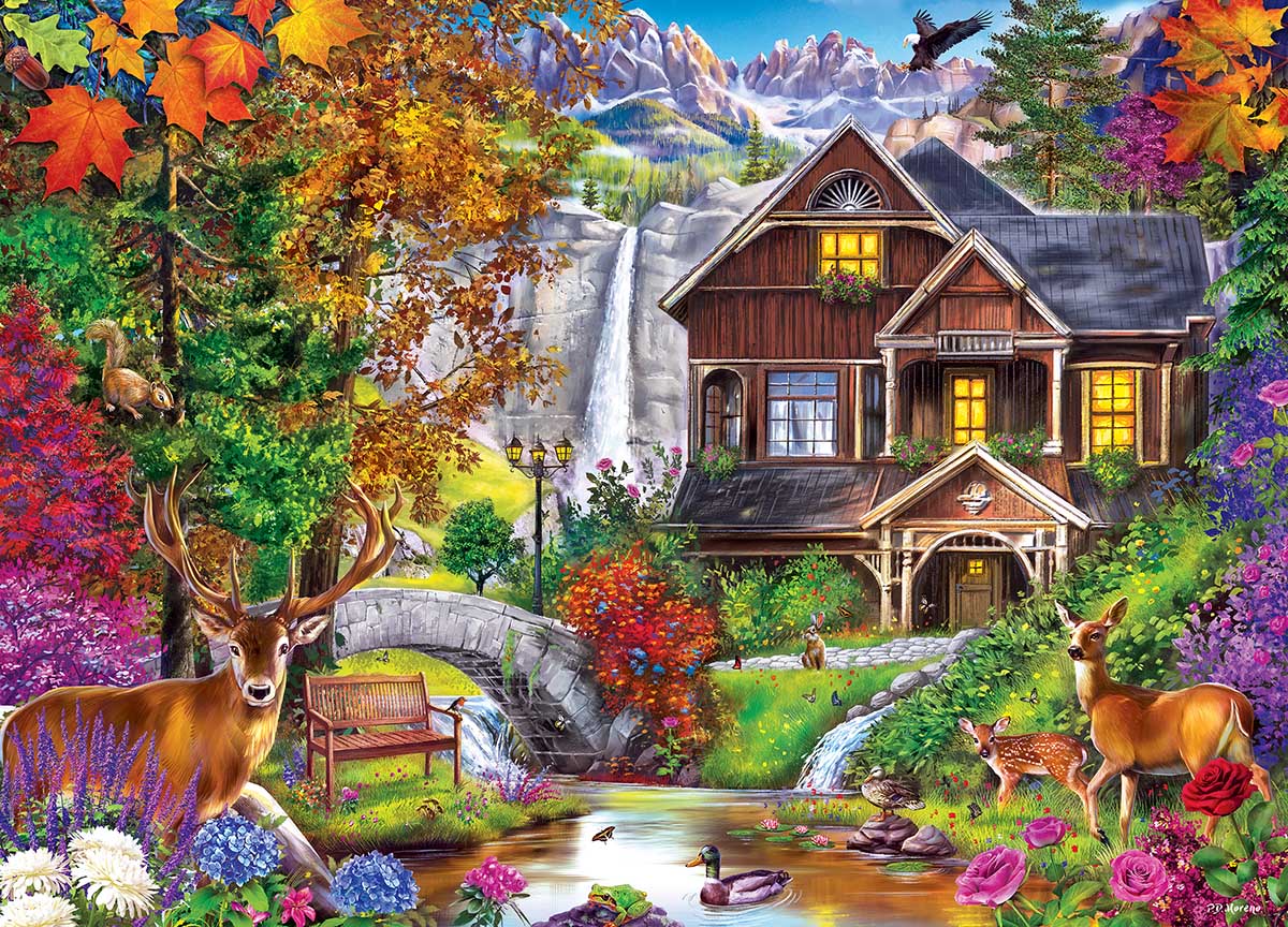 Retreats - Hidden Falls Retreat 1000pc Puzzle