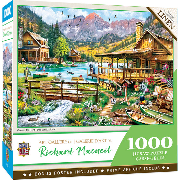 Art Gallery - Canoes For Rent 1000pc Puzzle