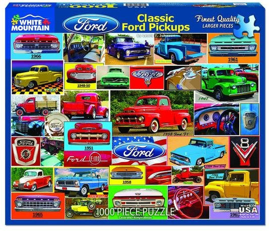 Classic Ford Pickups (1411pz) - 1000 Piece Jigsaw Puzzle