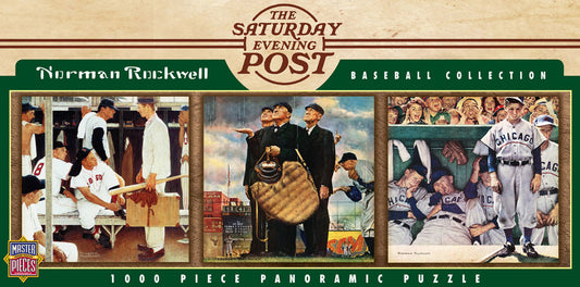 Norman Rockwell - Baseball 1000pc Panoramic Puzzle