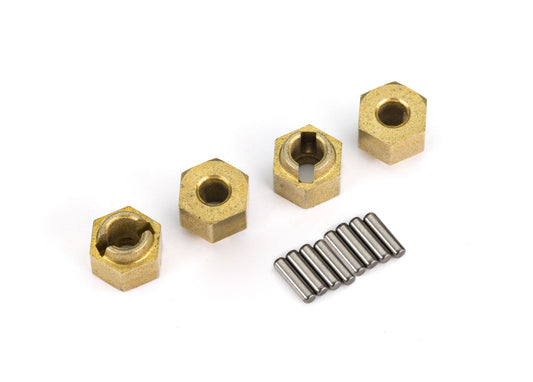 WHEEL HUBS 7MM HEX BRASS