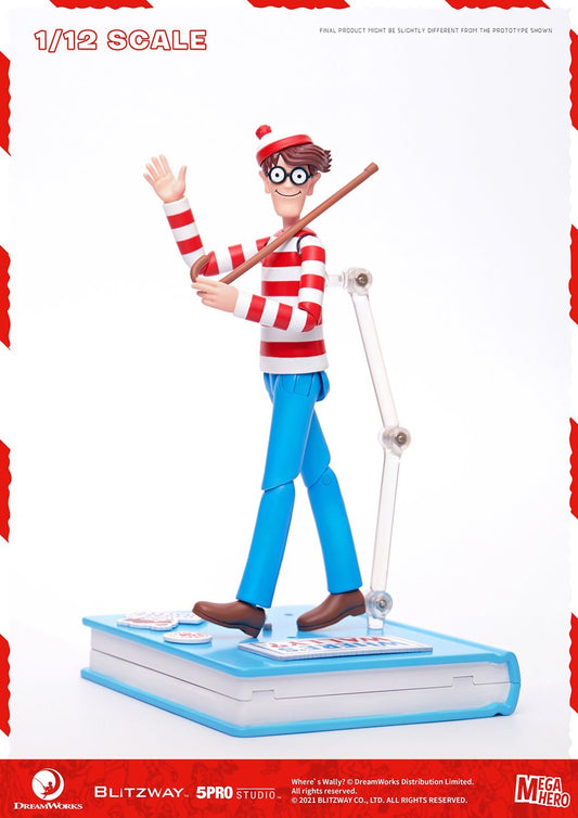 Waldo 1/12th Scale Action Figure (Normal ver.) "Where's Waldo?", 5Pro Studio MEGAHERO Series