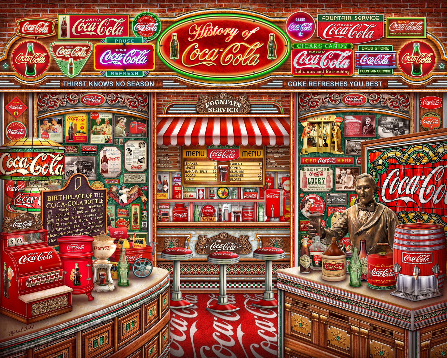 Coca-Cola "History" 1000 Piece Springbok