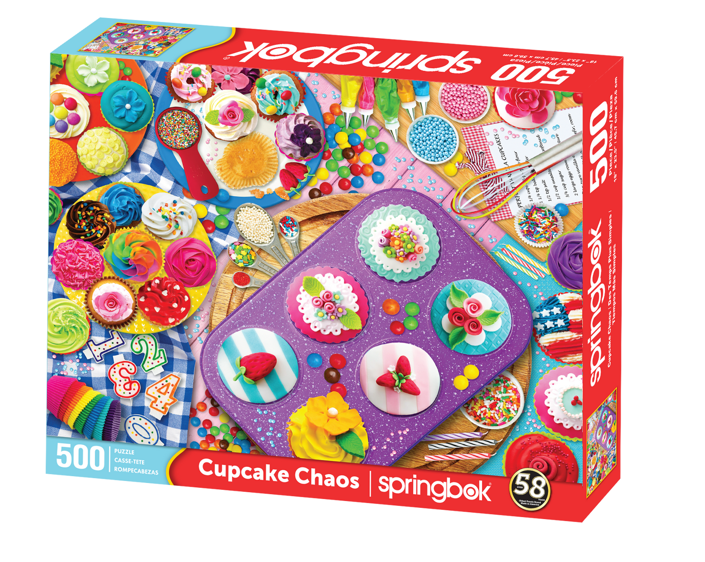 Cupcake Chaos- NEW 500 Piece Springbok