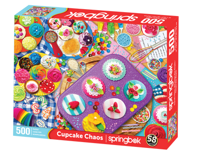 Cupcake Chaos- NEW 500 Piece Springbok