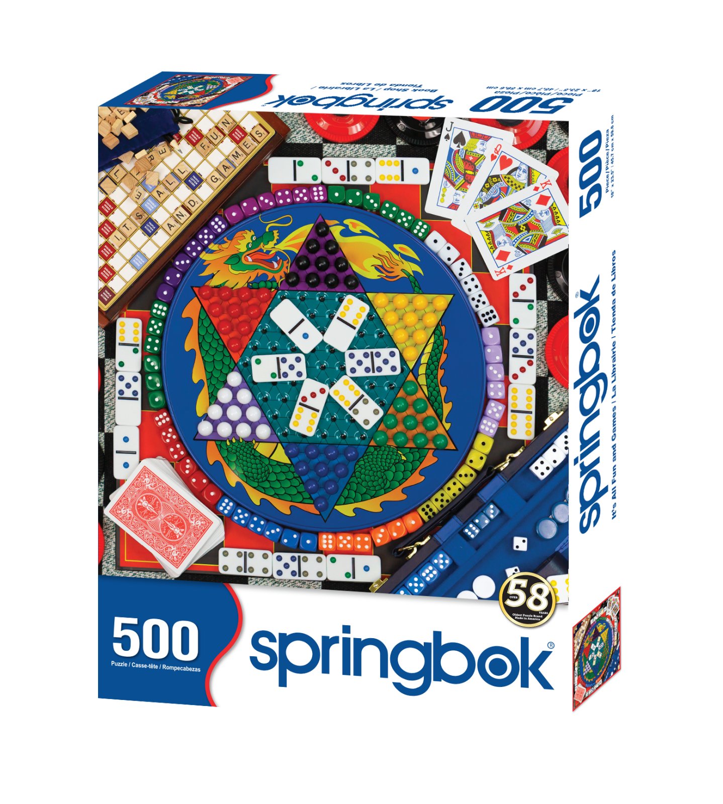 It's all Fun and Games- NEW 500 Piece Springbok