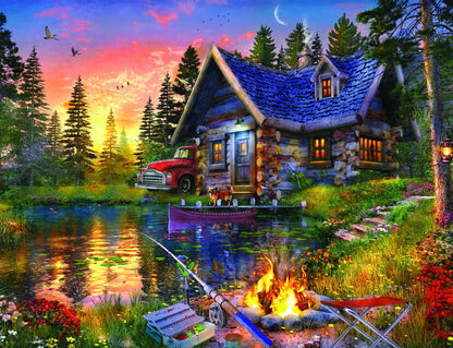 Sun Kissed Cabin 500 Piece Jigsaw Puzzle