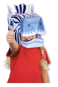 Zebra 3D Mask Card Craft - T-3053