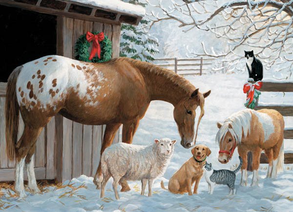 Winter Barnyard (Family)