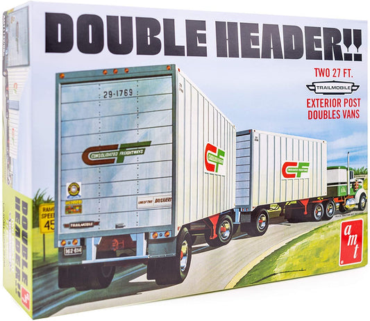 1/25 Tandem Van Trailers Double Header