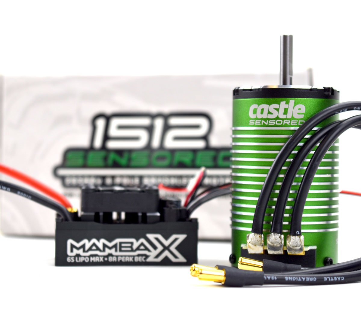 010-0155-06 Mamba X 25.2V WP ESC + 1512-1800KV Sensored