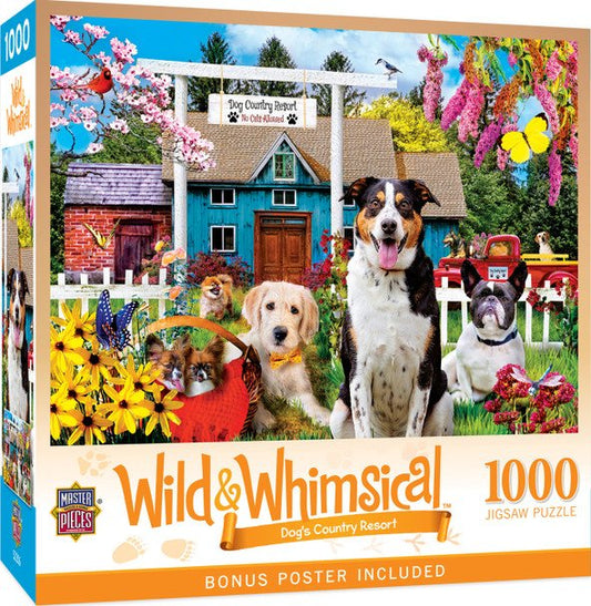 Wild & Whimsical - Dog's Country Resort 1000pc Puzzle