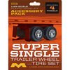 1/25 Super Single Trailer Wheel & Tire Set (4)