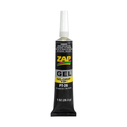 Zap Gel CA Adhesive - 1oz  29.6mL Zap Gel 20 gram Tube