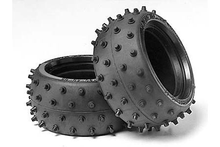 Wide Stud Spike Tire Set (2): DF01/DT02