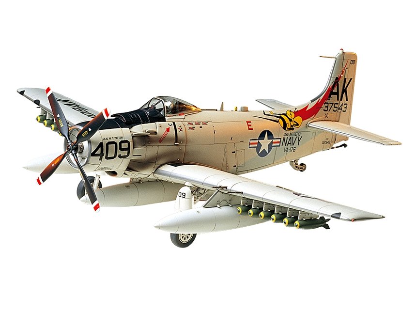 1/48 A1H Skyraider USN Plastic Model