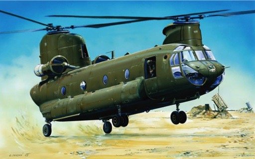 01622 1/72 CH-47D Chinook Helicopter